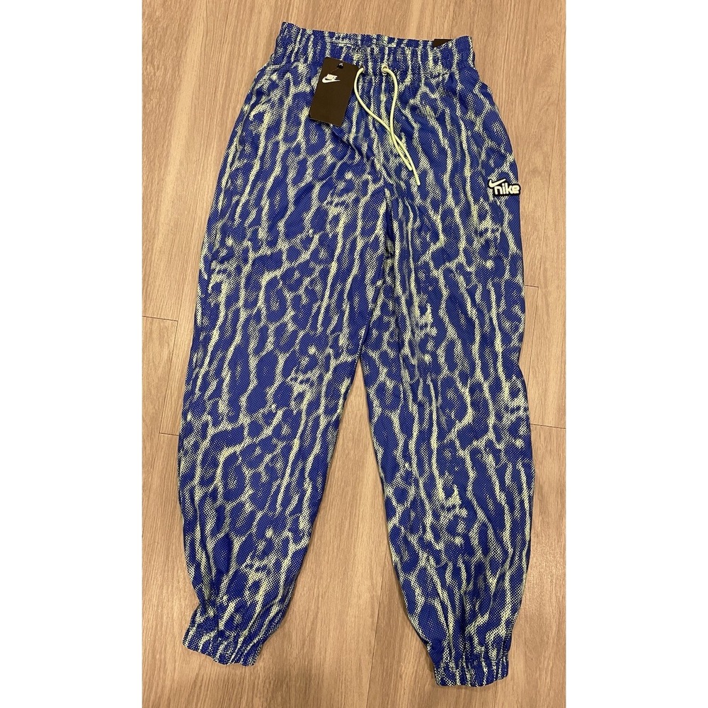 Nike Woven Pants Women XS Joggers Blue Drawstring Waistband Mesh Lining NWT $65